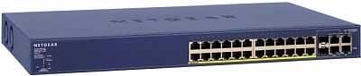 Netgear Switch 28-Port Fast Ethernet 10/100 Smart Managed Pro PoE Switch (FS728TP)